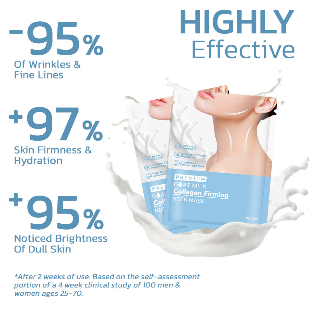 flysmus™ Premium Goat Milk Collagen Firming Neck Mask