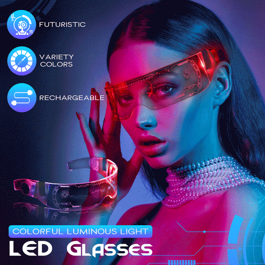 Colorful Luminous Light LED Glasses