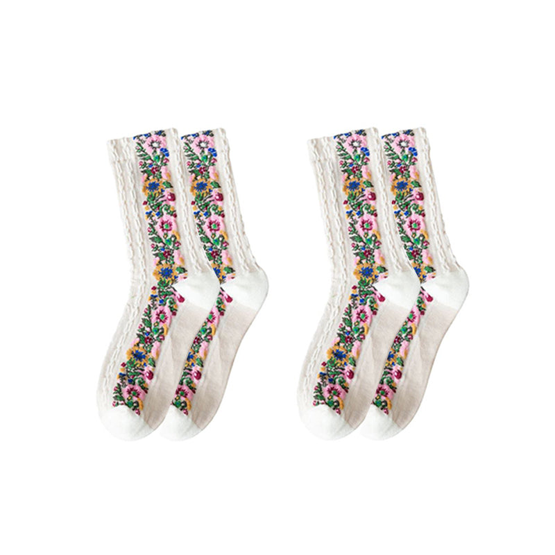 IonFit™ HeatDetox Floral Socks