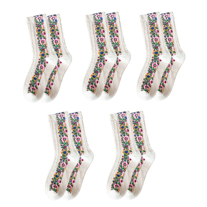 IonFit™ HeatDetox Floral Socks