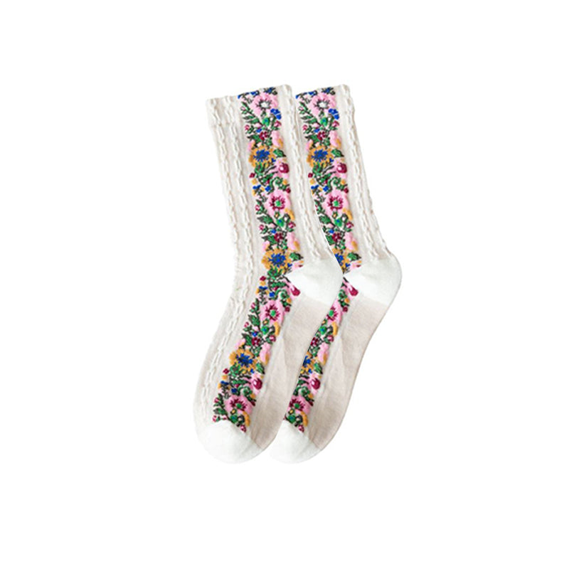 IonFit™ HeatDetox Floral Socks