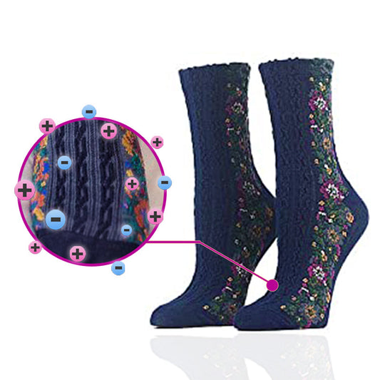 IonFit™ HeatDetox Floral Socks